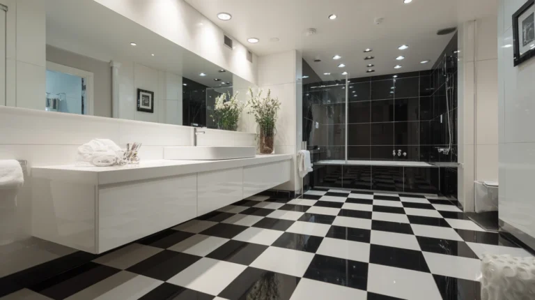 Black, White, and Bold: 15 Modern Bathroom Designs for a High-End Home