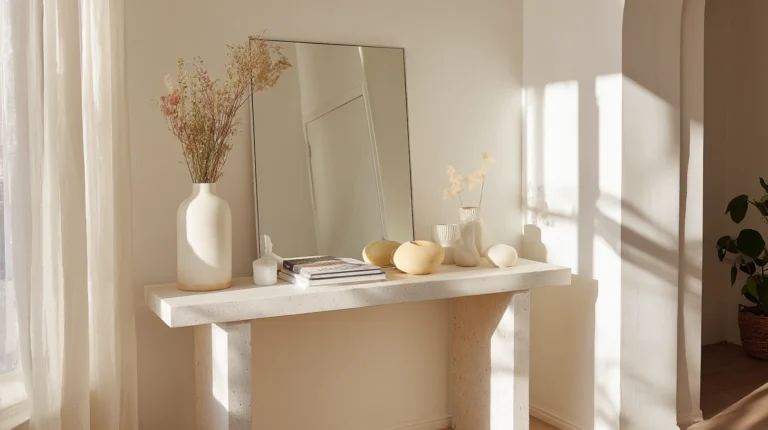 14 Summer Console Table Decor Ideas for Light Interiors