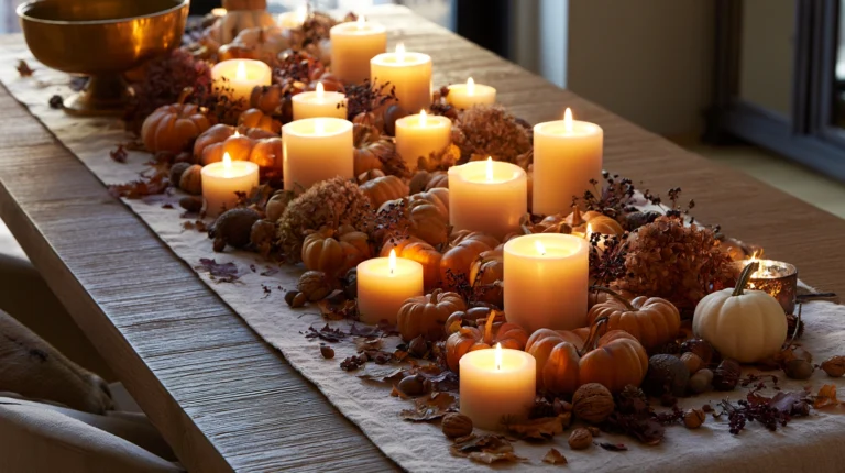 15 Cozy Fall Dining Table Centerpiece Ideas